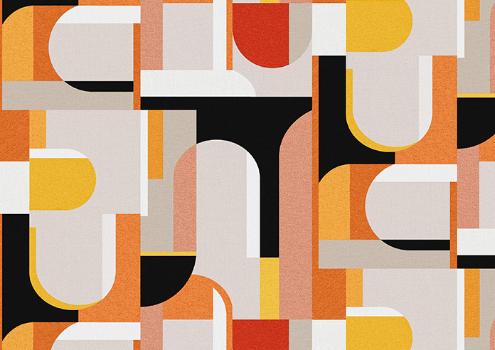 Archways, Orange - Made to Measure Curtains - Image 9